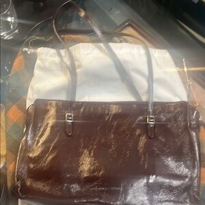 Paloma Wool Brown Leather Shoulder Bag with Vintage Charm